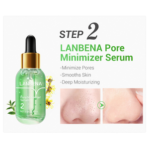 ชุดกำจัดสิวเสี้ยนชาเขียว LANBENA มาส์กกำจัดสิวเสี้ยน แผ่นลอกสิวเสี้ยน เซรั่มกระชับรูขุมขน - Product Image 5