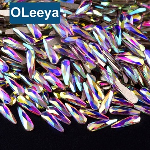 New Color C21 Rose Over 51 Shapes 25 Colors K9 Flatback Crystal Rhinestones for <b>Toe</b> Nail Design - Product Image 1