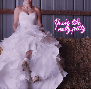 Insegna al Neon 'You're Like Really Pretty' Luce LED Rosa Decorazione da Parete per Matrimoni Dimmerabile - Product Image 4