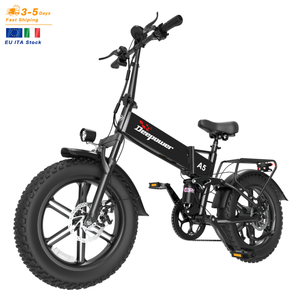 En stock dans l'entrepôt italien, Deepower A5, livraison rapide, vélo électrique pliable à 7 vitesses, suspension arrière, vélo de ville pour adultes - Product Image 1