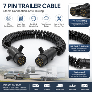 <span class=keywords><strong>Cable</strong></span> Eléctrico Espiralado HJYAJZT de <span class=keywords><strong>7</strong></span> Núcleos con Blindaje ABS, Enchufe de Alimentación para Camión, <span class=keywords><strong>Cable</strong></span> Espiralado para <span class=keywords><strong>Remolque</strong></span> de 15 <span class=keywords><strong>Pines</strong></span>, <span class=keywords><strong>Cable</strong></span> de <span class=keywords><strong>Remolque</strong></span> de <span class=keywords><strong>7</strong></span> Vías - Product Image 4
