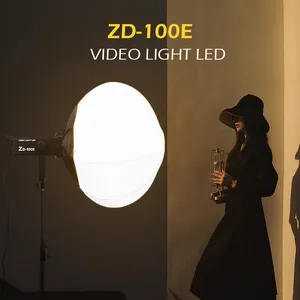 2024 Nieuwe Idee Draagbare Cob Led Video Licht 100W Camera Flitslichten Voor Fotografie Aluminium Vlogging Kit Afstandsbediening