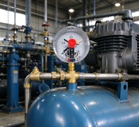 Alat Ukur Tekanan Magnetik Baja Tahan Karat Tahan Gempa