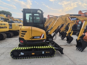 Oferta Especial: Miniexcavadora Usada SANY SY35U Ultracompacta de Bajo Consumo para Renovación de Jardines, Trabajos en Sitios Estrechos y Tuberías - Product Image 6