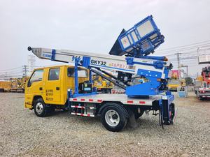 Barato usado JMC 32 metros azul marca escalera elevador camión o escalera Transporte Camión 36M construcción elevador para la venta - Product Image 4