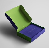 Boîte en carton ondulé pour l'emballage de graines de plantes pliables, emballage personnalisé, sac en papier, carton, laminage mat, recyclable, alimentaire