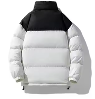 Parka d'hiver personnalisée en coton épais avec fermeture éclair, logo imprimé, design à bulles, disponible en grandes tailles, veste matelassée pour homme et femme