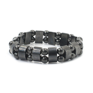 Braccialetti da <span class=keywords><strong>uomo</strong></span> alla moda in ematite naturale, braccialetto con <span class=keywords><strong>perline</strong></span> fatte a mano -2 ST037 - Product Image 3
