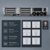 Servidor en Rack de Alto Rendimiento HPE ProLiant DL380 Gen11 2U, Intel Xeon Gold 6430, 64 GB de RAM DDR5, Soporte para GPU, Servidor en Rack para Computación de IA