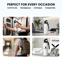 Bouteille d'eau en acier inoxydable à ouverture rapide de 20 oz, vierge, pour sublimation, avec sangle de poignet portable – Vente en gros