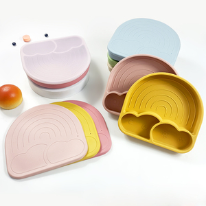 Plato de Silicona para Niños Pequeños con Logotipo Personalizado, Plato de Alimentación para Bebés Antideslizante con Ventosa, Plato de Comedor Resistente al Calor - Product Image 3