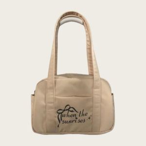 Wholesale Customized Portable Ladies Organic Cotton Canvas Eco-friendly Cosmetic Bag Pocket Zipper Closure Webbing Shopping Bags - Product Image 2