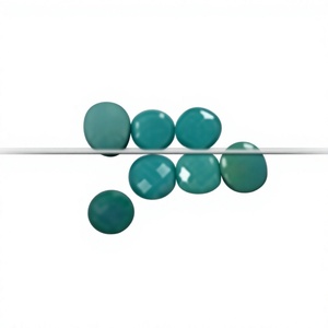 Magnifique pierre précieuse turquoise bleue de haute qualité, prix de gros, forme ronde coussin, taille cabochon 10x10mm, pierre brute pour bijoux Gopika - Product Image 3