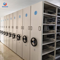 Sistema de Estanterías Móviles Compactas de Acero Industrial, Estante de Almacenamiento Resistente para Almacén, Oficina, Unidad de Archivo