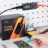Estación de Soldadura Mini MINIWARE TS1M PD 3.1 28V 200W Compatible con Mango T245 y Soldador Digital Portátil C210