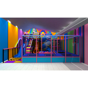 Aire de jeux intérieure commerciale pour enfants équipement de terrain de jeu intérieur <span class=keywords><strong>fait</strong></span> <span class=keywords><strong>maison</strong></span> avec <span class=keywords><strong>piscine</strong></span> à balles toboggan - Product Image 3