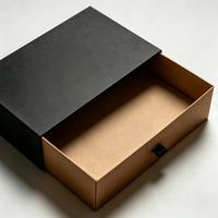 Boîte d'expédition pliable en carton ondulé avec bande adhésive personnalisée pour cosmétiques et bijoux en gros