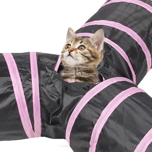 Customize Size Wear-resistant Cat Play Tunnels Foldable Animal <strong>Pet</strong> Tunnel With Crinkle Playing <strong>Toy</strong> for Cats Guinea Pig <strong>Rabbits</strong> - Product Image 5
