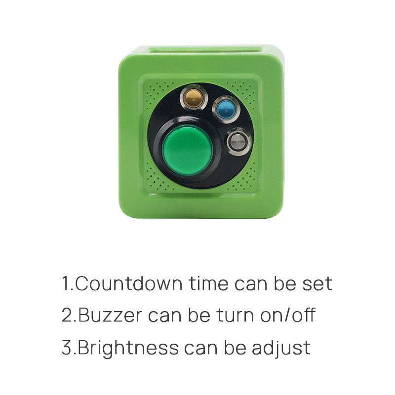 YIZHI AA Battery Powered LED 0-99 Second Editable Time Setting Countdown Chess Shot Clock Smart Cube Timer for Poker Tournament