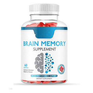 Bonbons gélifiés puissants pour le cerveau à base d'algues DHA et de vitamine B12, OEM, pour adultes, stimulant naturel du cerveau - Product Image 1