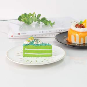 Vàng lưỡi Devil của mắt gốm món ăn phương Tây đồ trang sức lưu trữ Khay hộp đồ trang sức mắt món ăn món tráng miệng tấm - Product Image 5