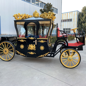 Calèche royale électrique classique pour mariage traditionnel, calèche électrique sans chevaux de luxe à quatre roues pour le tourisme - Product Image 6