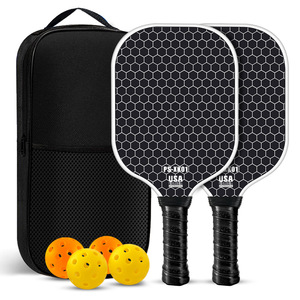 <span class=keywords><strong>Raquette</strong></span> <span class=keywords><strong>de</strong></span> Pickleball en Fibre <span class=keywords><strong>de</strong></span> Carbone, Ensemble Complet, Palettes <span class=keywords><strong>de</strong></span> Pickleball avec Revêtement en Fibre <span class=keywords><strong>de</strong></span> Verre, Résistantes à l'Abrasion, Absorption des Chocs, Durables - Product Image 1