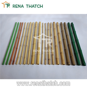 Ngoài trời bền màu xanh lá cây màu vàng nâu nhân tạo tre cực thanh cổ phần gậy nhựa tre tổng hợp tre thanh - Product Image 2