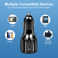 Cargador de coche Justlink QC3.0 5V 3A cargador de teléfono rápido adaptador de cargador de coche para teléfono PD cargador de coche para iPhone 16 teléfono inteligente