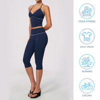 Set Yoga 2 Potong Pakaian Olahraga Wanita 2026, Bahan Nylon Bernapas dengan Jahitan Rapi, Tank Top Tali Y-line, Celana Olahraga High Waist Pengangkat Bokong