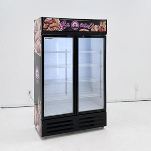 Singola porta di vetro 2/3 verticale verticale <span class=keywords><strong>vetrina</strong></span> <span class=keywords><strong>vetrina</strong></span> <span class=keywords><strong>frigorifero</strong></span> per commerciale dinamico Fancooling supermercato - Product Image 2