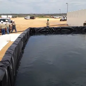 HDPE 土工膜鱼农场塑料防水板