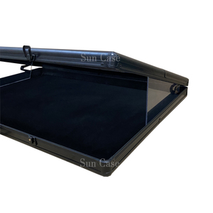 Màu đen nhôm hiển thị trường hợp với Acrylic bìa có thể khóa với các phím hiển thị trường hợp trong suốt rõ ràng Acrylic hiển thị hộp 36x24 inch - Product Image 3