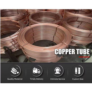 Tube en cuivre nickelé pour machine à crêpes, évaporateur à serpentin d'eau SF-Cu C12000, tube en cuivre pour évaporateur à serpentin d'eau SF-Cu - Product Image 5