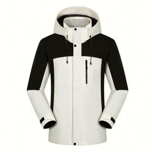 Veste de randonnée imperméable 3 en 1, logo personnalisé, veste coupe-vent unisexe à capuche, veste d'extérieur pour homme - Product Image 2