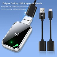 Câble adaptateur OTG CarPlay en stock, directement de l'usine, USB-A vers USB-C, câble de données haute vitesse en tressé pour clé USB/souris