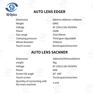 SJ Optics nouvelle apparence SJG-1000AK déligneuse de lentille automatique déligneuse de lentille optique déligneuse de lentille automatique Briot avec Scanner - Product Image 4