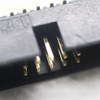 Simple Double Rangée Pas 1.27mm Hauteur 4.9mm 5.5mm Positions 06-100Pins JTAG Socket Simple Horn Black Box Header SMT Connector