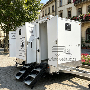 Remolque de Baño Portátil de Lujo con 4 Cabinas, <span class=keywords><strong>Precio</strong></span> de Fábrica, <span class=keywords><strong>para</strong></span> <span class=keywords><strong>Eventos</strong></span>, Uso Público en Exteriores - Product Image 4