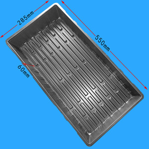 Bandeja de plántulas profundas para uso doméstico C165, plástico negro sin PS para cultivo hidropónico sin suelo, verduras de hojas - Product Image 6