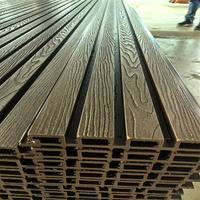 Terrasse en composite plastique avec couleur bois, co-extrusion sans joint WPC