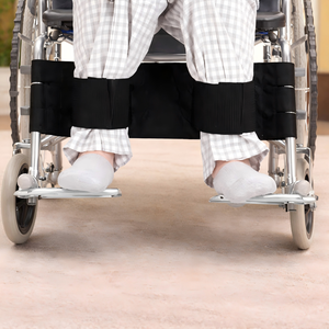 Customized Adjustable Wheelchair Leg Restraint Strap for Elderly Patient Safety, Wheelchair Leg Support Belt - Product Image 1