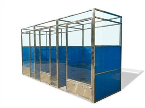 Dayanıklı 304 paslanmaz çelik nefes Modern köpek kulübesi döner besleme sistemi açık kafes - Product Image 2