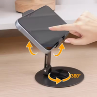 Support de tablette multifonctionnel rotatif à 360° en alliage de zinc, anti-fuite, pour tableau de bord, support pliable pour téléphone portable