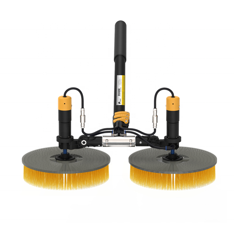 Electric Double Head Photovoltaic Panel Cleaning Brush Glass Cleaning Brush
