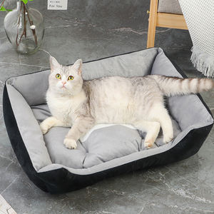 Venta al por mayor personalizado mascota perro gato nido perro estera rectangular mascota cama lavable mascota perro gato sofá cama - Product Image 2