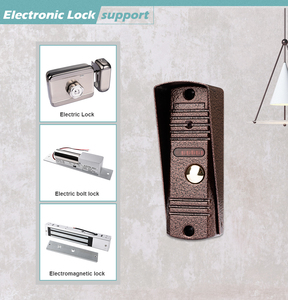 Interphone vidéo 4 fils avec caméra 600TVL 75 °   Système d'interphone avec contrôle de verrouillage électrique et support d'angle de vue - Product Image 6