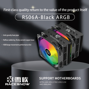 ZeroMaster T600 Plus ชุดระบายความร้อนซีพียูแบบน้ำ 6 ฮีทไปป์ ARGB พร้อมแบริ่งน้ำมันทองแดง-อะลูมิเนียม 240/360 AIO สำหรับเคสพีซี เกมมิ่ง เสียงเบา ประสิทธิภาพสูง - Product Image 2