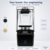 Mixeur industriel haute vitesse 1600W pour cuisine commerciale - 32000 tr/min, 5 programmes prédéfinis, broyage de glace, beurre de noix
