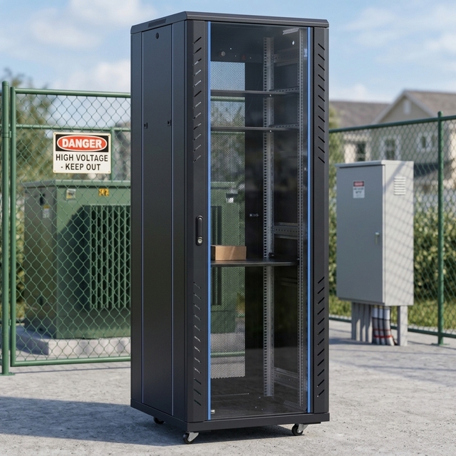Industrial 32U 600x600 Floor Standing Server Rack Cabinet for IT Solutions Secure Hardware Storage Efficient Cable Management